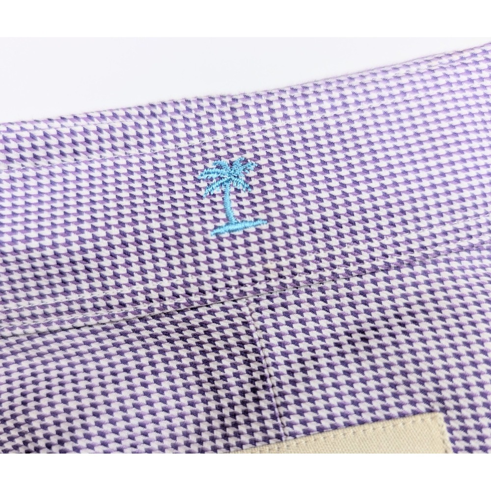 Tommy Bahama Purple Collared Long Sleeve Button Up Men's Size 15.5 34-35 - Picture 7 of 7